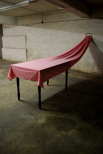 <p>Adrian Lohmüller<br />Die Braut spricht<br /><br />2009<br />Installation view<br />Cruise & Callas</p>