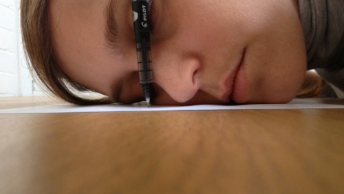 <p>hyperpresence <online anxiety></p><p> </p><p>2014<br />single channel HD video loop, silent, iPod Touch, pen, cosmetic on paper, framed <br />video 3:35, drawing 21 x 29,7 cm</p>