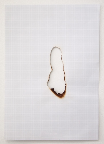 <p>interface (wound)</p><p> </p><p>2013</p><p>burnt paper</p><p>29,7 x 21 cm</p>