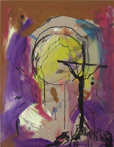 <p>Carsten Fock</p><p><br />o. T., 2014<br />oil, lacquer on canvas<br />70 x 55 cm</p>