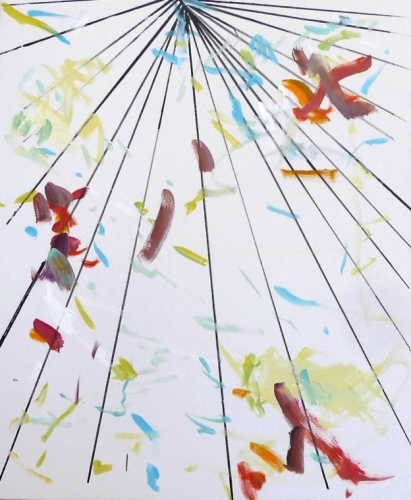 <p>o. T.</p><p> </p><p>2014<br />oil, lacquer on canvas<br />73,5 x 60 cm</p>