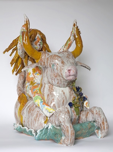 <p>Europa</p><p> </p><p>2013<br />glazed ceramic<br />60 x 62 x 45 cm</p>