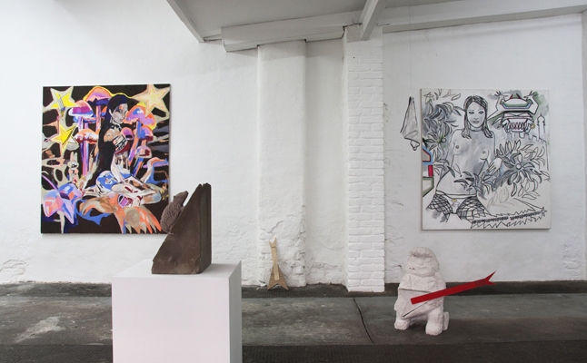 <p>Stefan Rinck befragt die Nachbarschaft:</p><p>Will Gott noch was mit uns zu tun haben?</p><p> </p><p>2011</p><p>Exhibition view</p><p>Cruise & Callas</p>