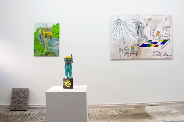 <p>Stefan Rinck befragt die Nachbarschaft:</p><p>Will Gott noch was mit uns zu tun haben?</p><p> </p><p>2011</p><p>Exhibition view</p><p>Cruise & Callas</p>