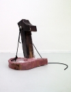 <p>Felix Oehmann</p><p><br />Hooked on a feeling, 2013<br />cardboard, rope, resin, paint<br />112 x 67 x 95 cm</p>