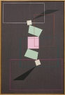 <p>Die Federn der Kette der Wirbelsäule des Indianerhäuptlings Winnetou</p><p> </p><p>2011</p><p><br />acrylic on nettle, enameled wooden box, frame lath</p><p>50 x 34,5 x 5 cm</p>