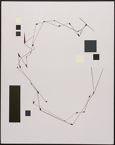 <p>die Figuren die mir blieben ...  II</p><p> </p><p>2011</p><p>acrylic on nettle, enameled wooden box, frame lath</p><p>76,5 x 60,5 x 7 cm</p><p> </p>