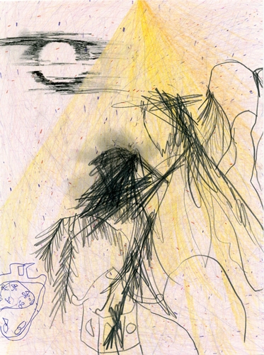 <p>Frauke Boggasch and Carsten Fock</p><p><br />o. T., 2014<br />carbon, graphite, ball pen and pencil on Hahnemühle<br />35,8 x 27 cm</p>