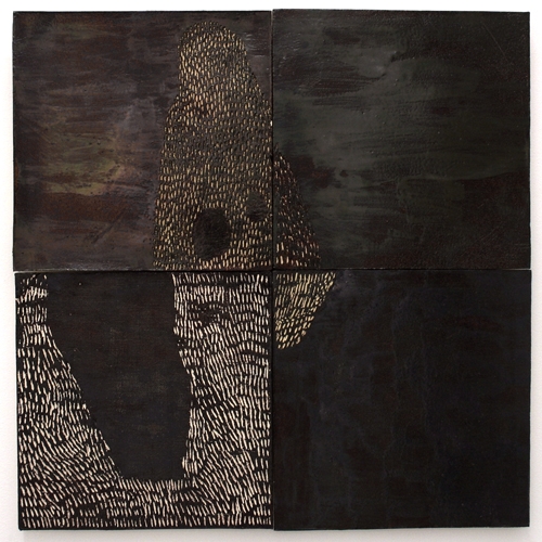 <p>Martha Stolt</p><p><br />Untitled</p><p>2016<br />4 glazed ceramic tiles<br />each 33 x 33 cm</p>