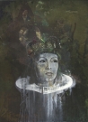 <p>Kerstin Schröder</p><p><br />Queen Christina 33, 2011<br />Gouache, silver on canvas<br />100 x 75 cm</p>