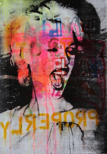 <p>Fail to care for Properly</p><p> </p><p>2009</p><p>Silkscreen and acrylic on linen</p><p>200 x 140 x 4 cm</p>