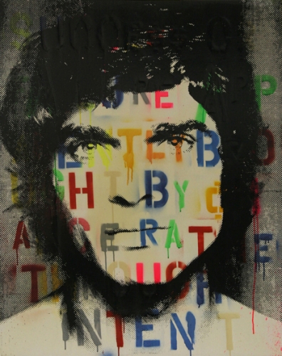 <p>Success or Failure apparently brought by Chance rather than through Intent</p><p> </p><p>2009</p><p>Silkscreen, acrylic and varnish on linen</p><p>100 x 80 x 4 cm</p>