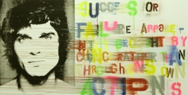<p>Success or Failure Apparently Brought by Chance Rather Than Through Ones Own Actions</p><p> </p><p>2009</p><p>Silkscreen, acrylic and varnish on linen</p><p>100 x 200 x 4 cm</p>