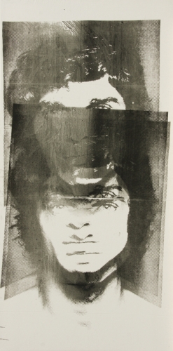 <p>Succes or Failure Apparently Brought by Chance Rather than through Intent (Raw)</p><p> </p><p>2010</p><p>Silkscreen on linen</p><p>300 x 150 x 4 cm</p>